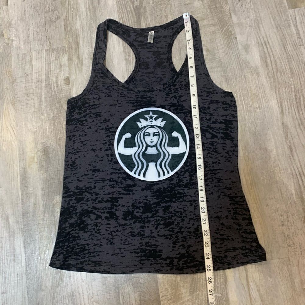 Starbucks womans gray strong arms tank top size XL - Picture 5 of 7
